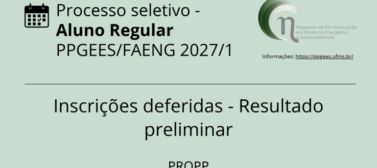 Inscrições deferidas PSU 2027/1 – resultado preliminar